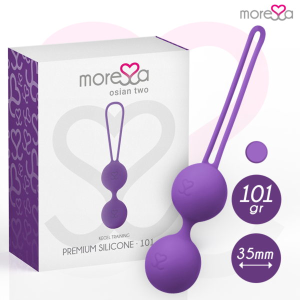 Moressa Osian Two — Kegel Balls, Silicone, Lilac — Ben Wa Balls — view 8