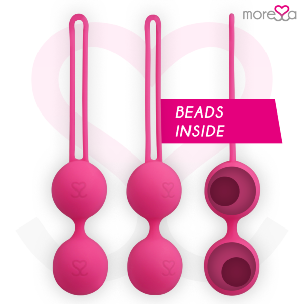 Moressa Osian Two — Kegel Balls, Silicone, Pink — Ben Wa Balls