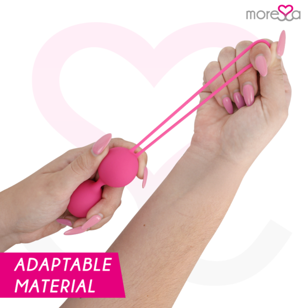 Moressa Osian Two — Kegel Balls, Silicone, Pink — Ben Wa Balls — view 2