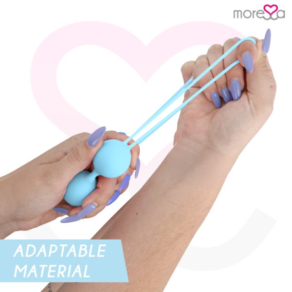 Moressa Osian Two — Kegel Balls, Silicone, Turquoise — Ben Wa Balls — view 7