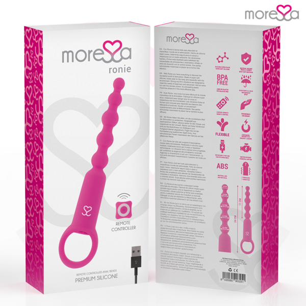 Moressa Ronie — Anal Beads, Remote Control, Pink — view 7