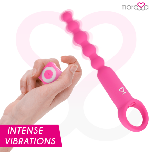 Moressa Ronie — Anal Beads, Remote Control, Pink — view 3