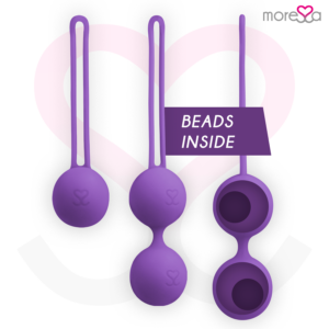Moressa Osian Set — Kegel Balls, Silicone, Lilac — Ben Wa Balls