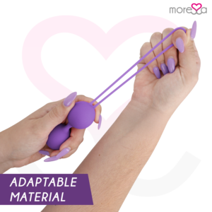 Moressa Osian Set — Kegel Balls, Silicone, Lilac — Ben Wa Balls — view 2