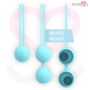 Moressa Osian Set — Kegel Balls, Silicone, Turquoise — Ben Wa Balls