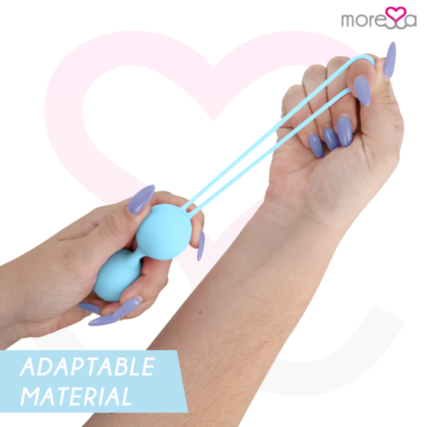 Moressa Osian Set — Kegel Balls, Silicone, Turquoise — Ben Wa Balls — view 3