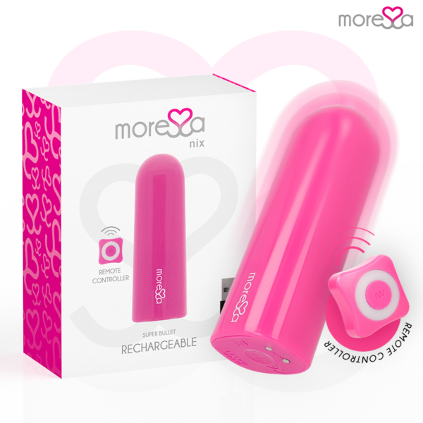 Moressa Nix — Wearable Vibrator, Remote Control, Pink — Bullet Vibrators