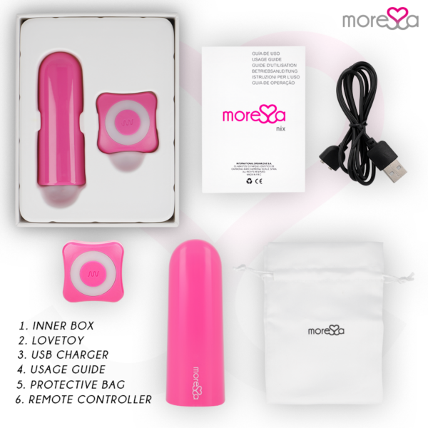 Moressa Nix — Wearable Vibrator, Remote Control, Pink — Bullet Vibrators — view 6