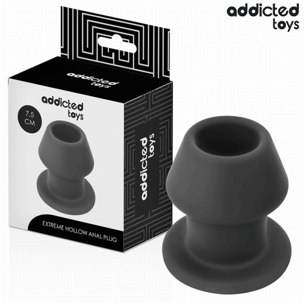 Addicted Toys Extreme — Silicone Butt Plug, 7.5 cm, Hollow — Anal