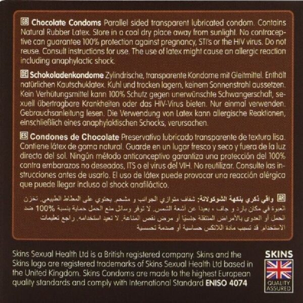 Skins Chocolate — Flavoured Condoms, 4 Pack — Condom Multipacks — view 3