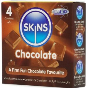 Skins Chocolate — Flavoured Condoms, 4 Pack — Condom Multipacks — view 4