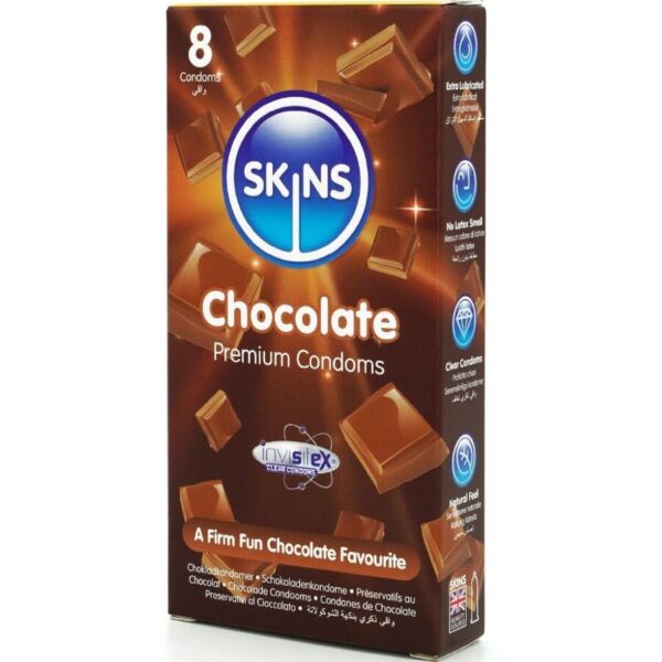 Skins Chocolate — Flavoured Condoms, 8 Pack — Condom Multipacks — view 2