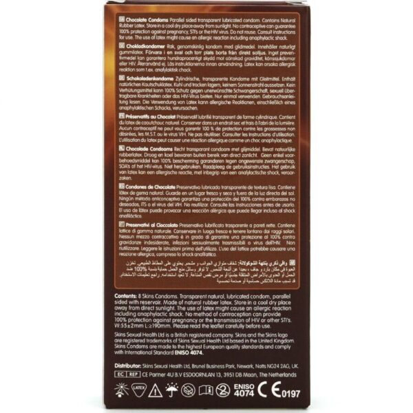 Skins Chocolate — Flavoured Condoms, 8 Pack — Condom Multipacks — view 4