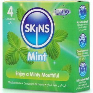 Skins Mint — Flavoured Condoms, 4 Pack — Condom Multipacks — view 2