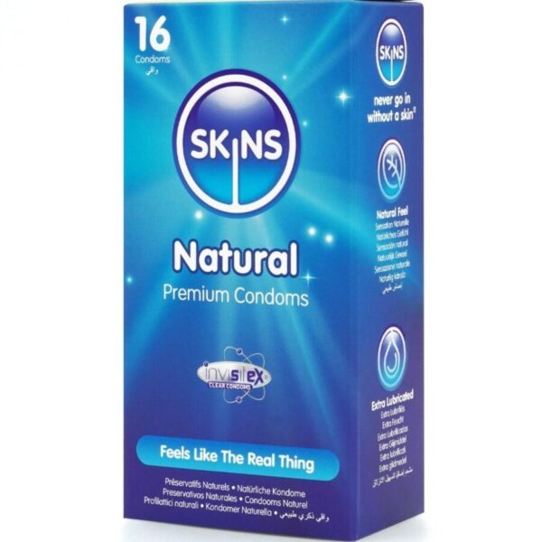 Skins Natural — Condoms, 16 Pack — Classic Condoms — view 2