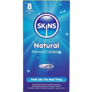 Skins Natural — Condoms, 8 Pack — Classic Condoms