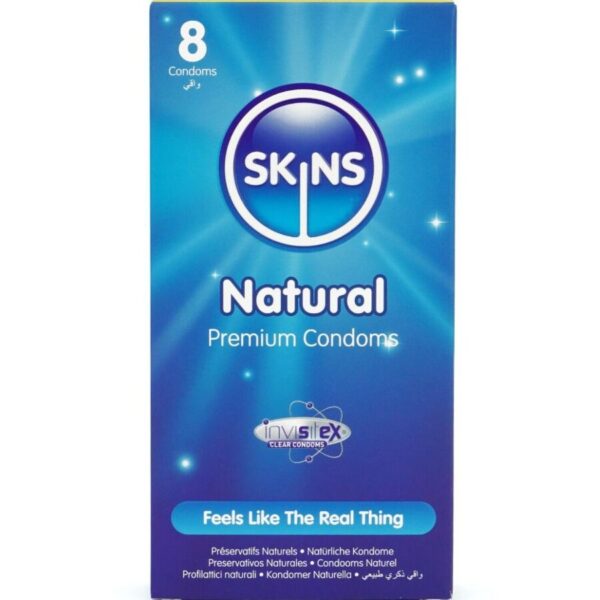 Skins Natural — Condoms, 8 Pack — Classic Condoms