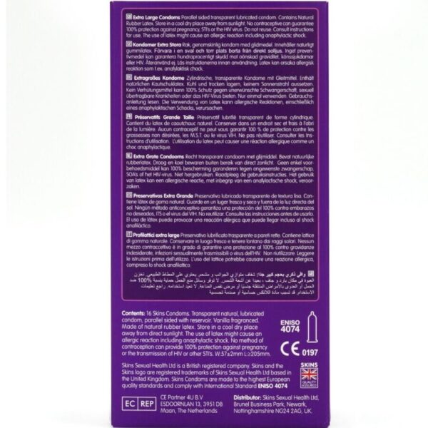 Skins — XL Condoms, 16 Pack — Condom Multipacks — view 4