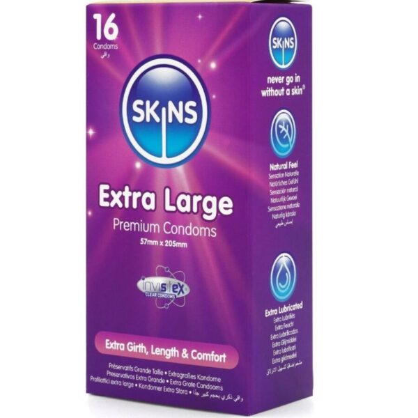 Skins — XL Condoms, 16 Pack — Condom Multipacks — view 2