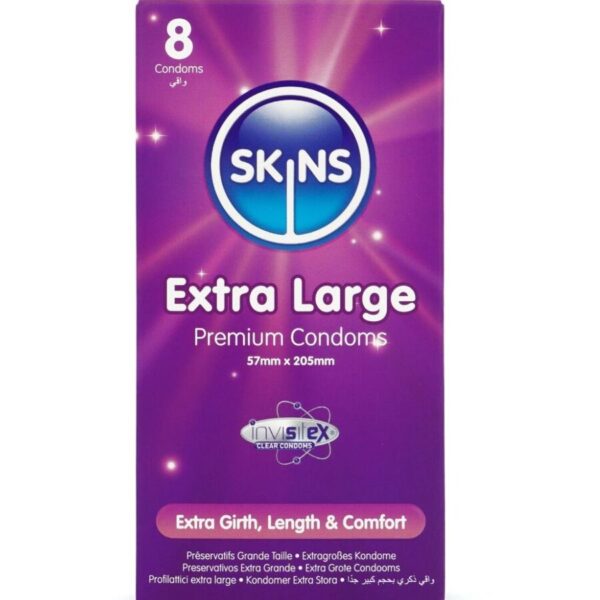 Skins — XL Condoms, 8 Pack — Condom Multipacks