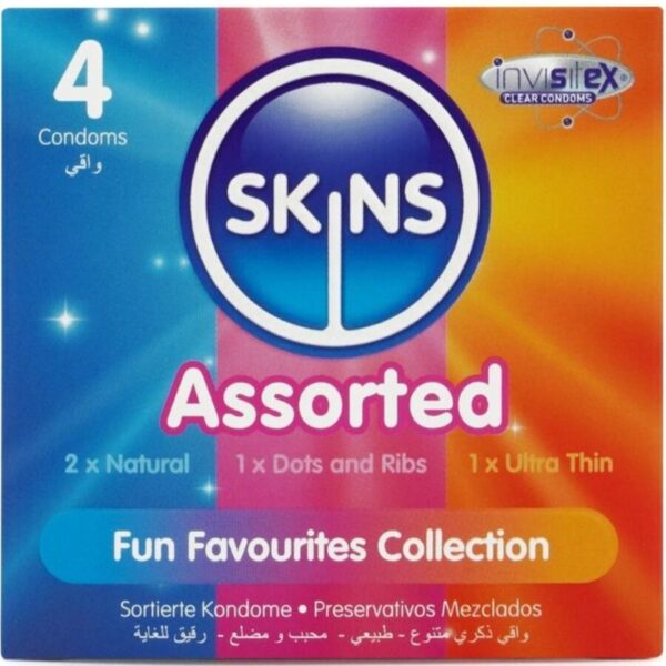 Skins — Assorted Condoms, 4 Pack — Classic Condoms