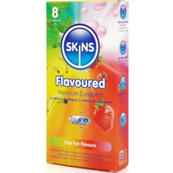 Skins Multi Flavours — Flavoured Condoms, 8 Pack — Condom Multipacks — view 2