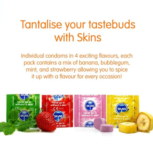 Skins Multi Flavours — Flavoured Condoms, 8 Pack — Condom Multipacks — view 3