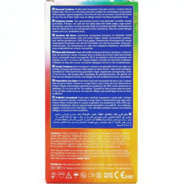 Skins Multi Flavours — Flavoured Condoms, 8 Pack — Condom Multipacks — view 4