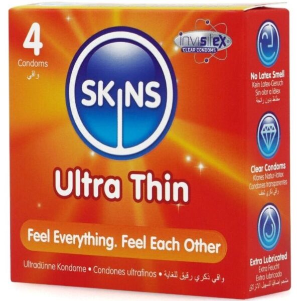 Skins — Ultra Thin Condoms, 4 Pack — Condom Multipacks — view 3
