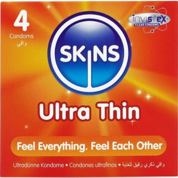 Skins — Ultra Thin Condoms, 4 Pack — Condom Multipacks
