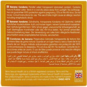 Skins Banana — Flavoured Condoms, 4 Pack — Condom Multipacks — view 3