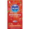 Skins Strawberry — Flavoured Condoms, 8 Pack — Condom Multipacks
