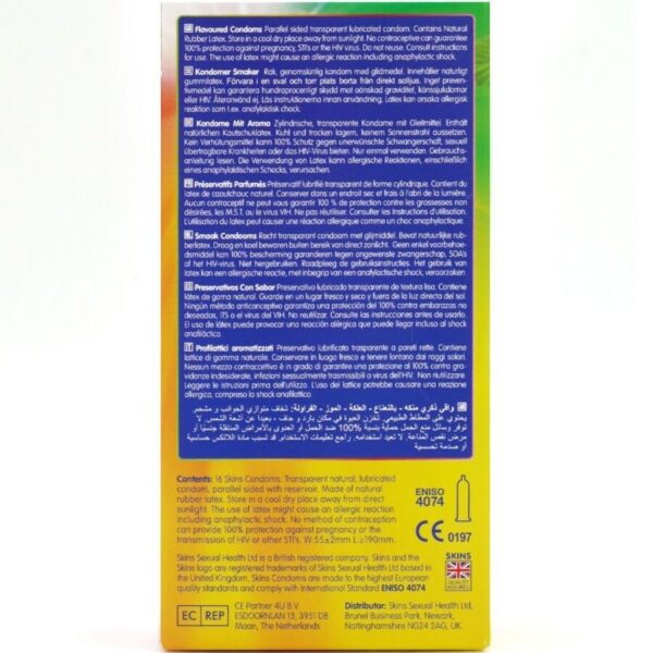 Skins Multi Flavours — Flavoured Condoms, 16 Pack — Condom Multipacks — view 3