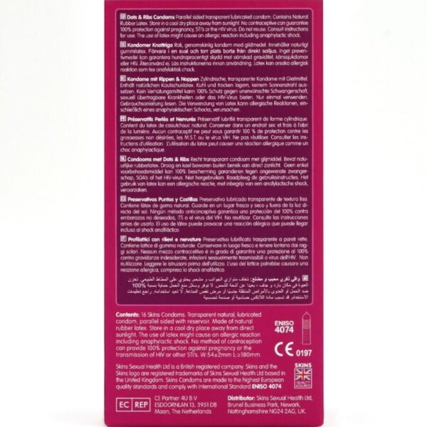 Skins Dots and Ribs — Textured Condoms, 16 Pack — Condom Multipacks — view 2