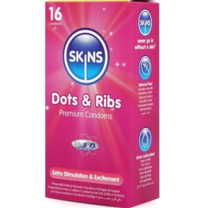 Skins Dots and Ribs — Textured Condoms, 16 Pack — Condom Multipacks — view 3