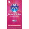 Skins Dots and Ribs — Textured Condoms, 16 Pack — Condom Multipacks