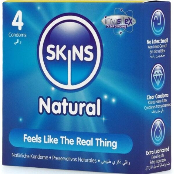 Skins Natural — Condoms, 4 Pack — Classic Condoms — view 2