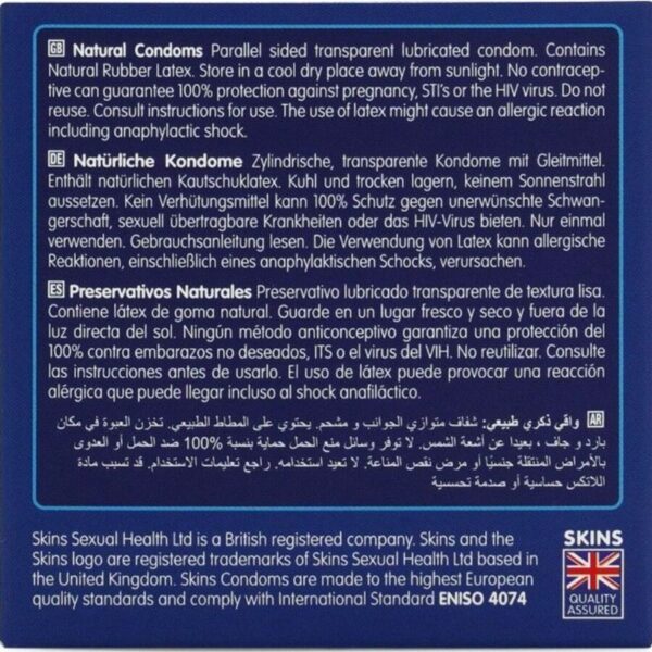 Skins Natural — Condoms, 4 Pack — Classic Condoms — view 4