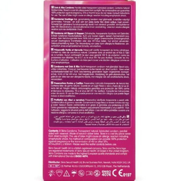 Skins Dots and Ribs — Textured Condoms, 8 Pack — Condom Multipacks — view 4