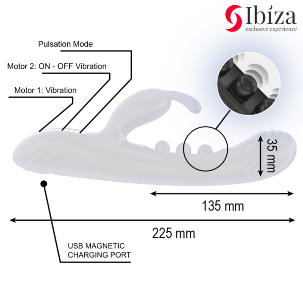 Ibiza Pulsation — Rabbit Vibrator, Waterproof — Clitoral Stimulators — view 5