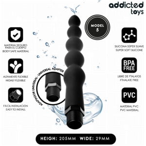 Addicted Toys Universal Model 5 — Anal Douche, Black