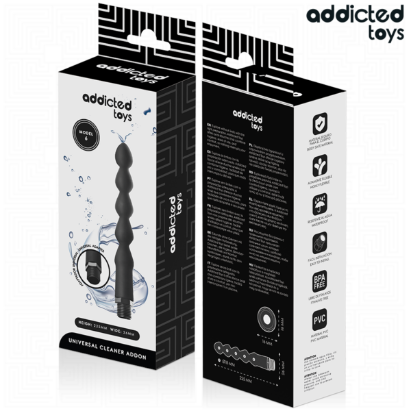 Addicted Toys Universal Model 6 — Anal Douche, Black — view 6