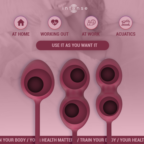 Intense Charli Kit — Kegel Balls, Silicone, Violet — Kegel Balls & Ben Wa Balls — view 2