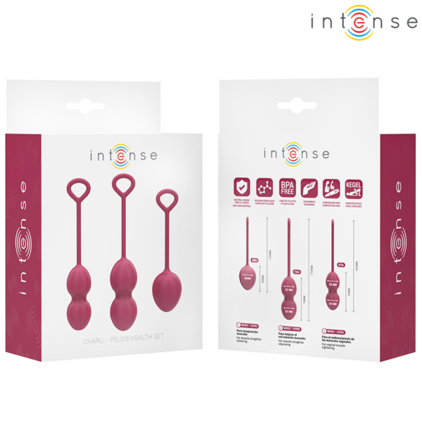 Intense Charli Kit — Kegel Balls, Silicone, Violet — Kegel Balls & Ben Wa Balls — view 5
