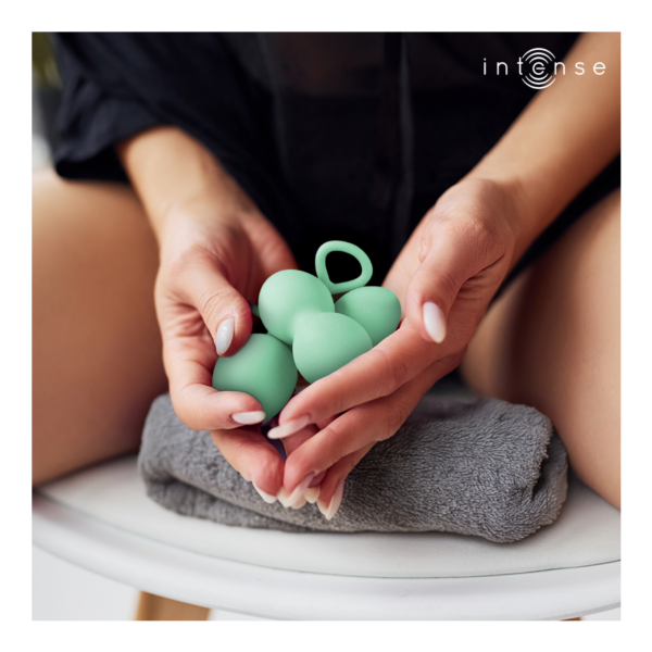Intense Charli Kit — Kegel Balls, Silicone, Light Jade Green — Kegel Balls & Ben Wa Balls — view 6