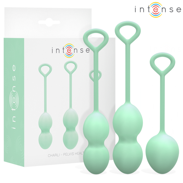 Intense Charli Kit — Kegel Balls, Silicone, Light Jade Green — Kegel Balls & Ben Wa Balls