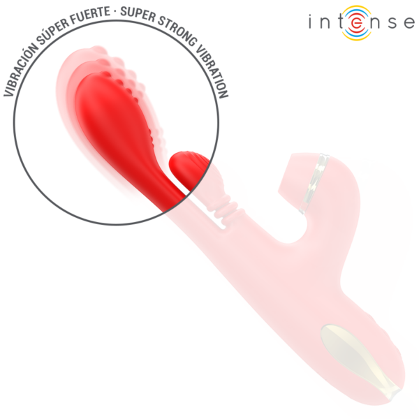 Intense Katy — Rabbit Vibrator, Waterproof, Red — Air Pulse Vibrators — view 6