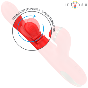 Intense Katy — Rabbit Vibrator, Waterproof, Red — Air Pulse Vibrators — view 4