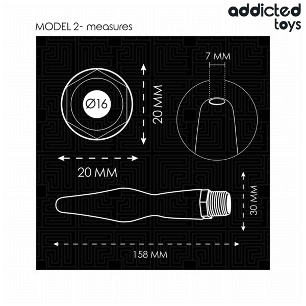 Addicted Toys Universal Model 2 — Anal Douche, Black — view 5