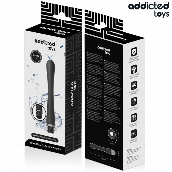 Addicted Toys Universal Model 4 — Anal Douche, Black — view 7